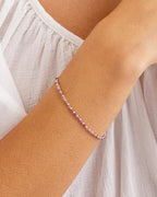 Power Gemstone Brooks Bracelet for Tranquility || option::18K Gold Plated, Amethyst - Tranquility