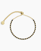 Power Gemstone Brooks Bracelet for Protection || option::18K Gold Plated, Black Onyx - Protection