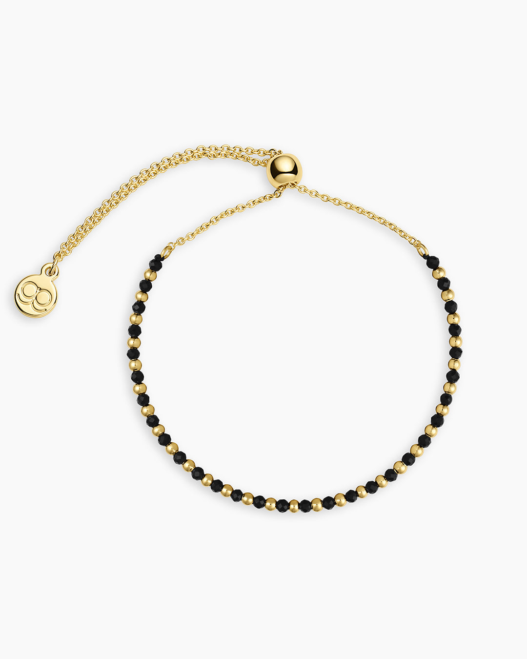 Power Gemstone Brooks Bracelet for Protection || option::18K Gold Plated, Black Onyx - Protection