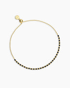 Power Gemstone Brooks Bracelet for Protection || option::18K Gold Plated, Black Onyx - Protection