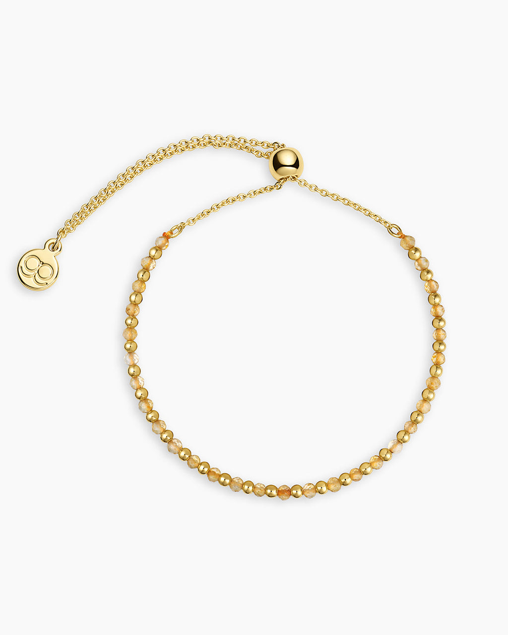 Power Gemstone Brooks Bracelet for Abundance || option::18K Gold Plated, Citrine - Abundance