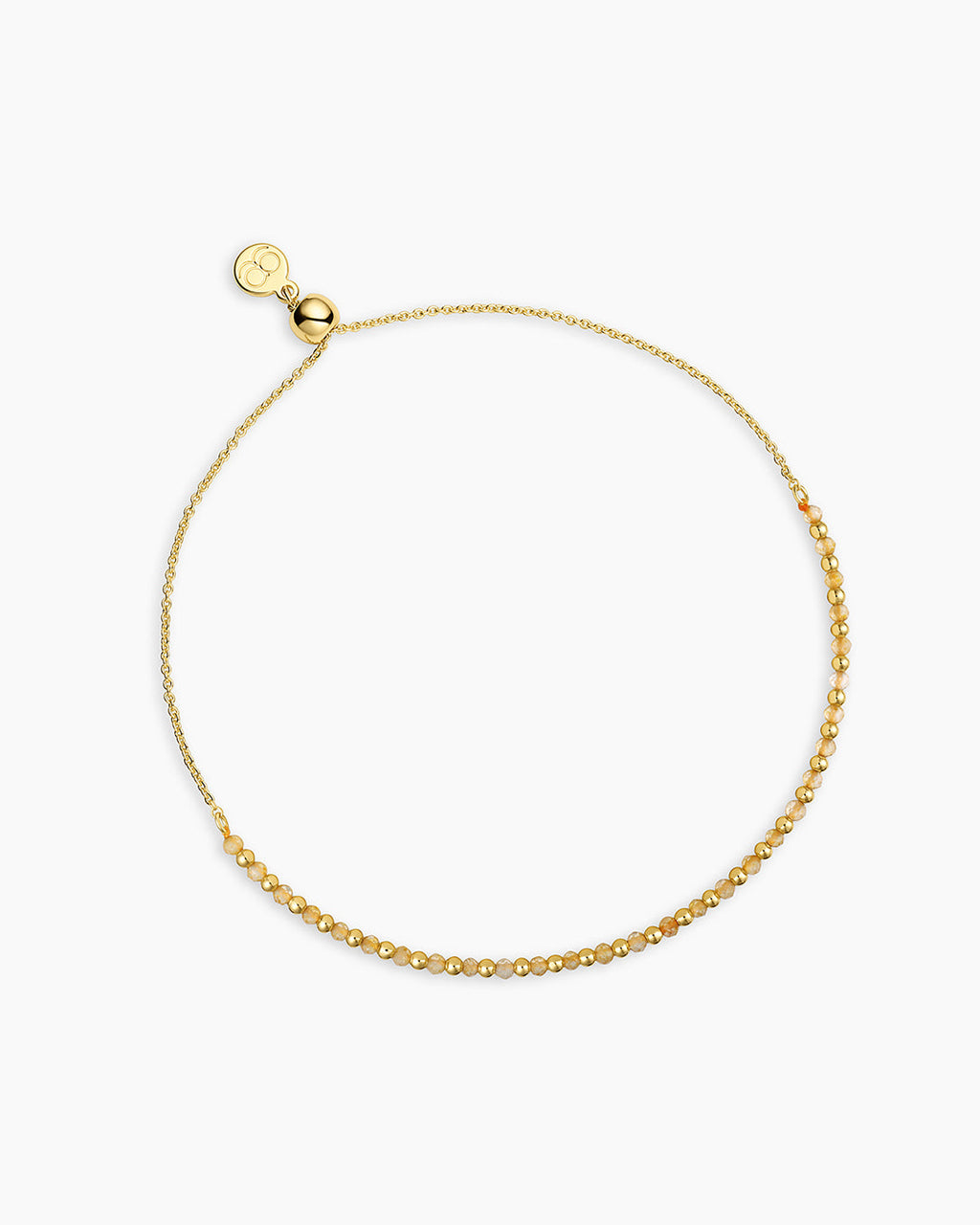 Power Gemstone Brooks Bracelet for Abundance || option::18K Gold Plated, Citrine - Abundance