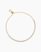 Power Gemstone Brooks Bracelet for Wisdom || option::18K Gold Plated, Labradorite - Balance