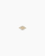 Diamond Evil Eye Studs || option::14K Solid Gold