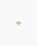 Diamond Evil Eye Studs || option::14K Solid Gold