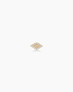 Diamond Evil Eye Studs || option::14K Solid Gold