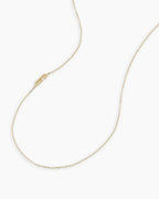 Alphabet Necklace || option::14K Solid Gold, G