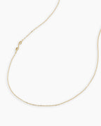 Alphabet Necklace || option::14K Solid Gold, S