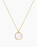 Zodiac Necklace - Gemini, Astrology Coin Necklace, Gemini Necklace || option::18K Gold Plated, Taurus