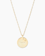 Zodiac Necklace - Taurus, Astrology Coin Necklace, Taurus Necklace || option::18K Gold Plated, Taurus
