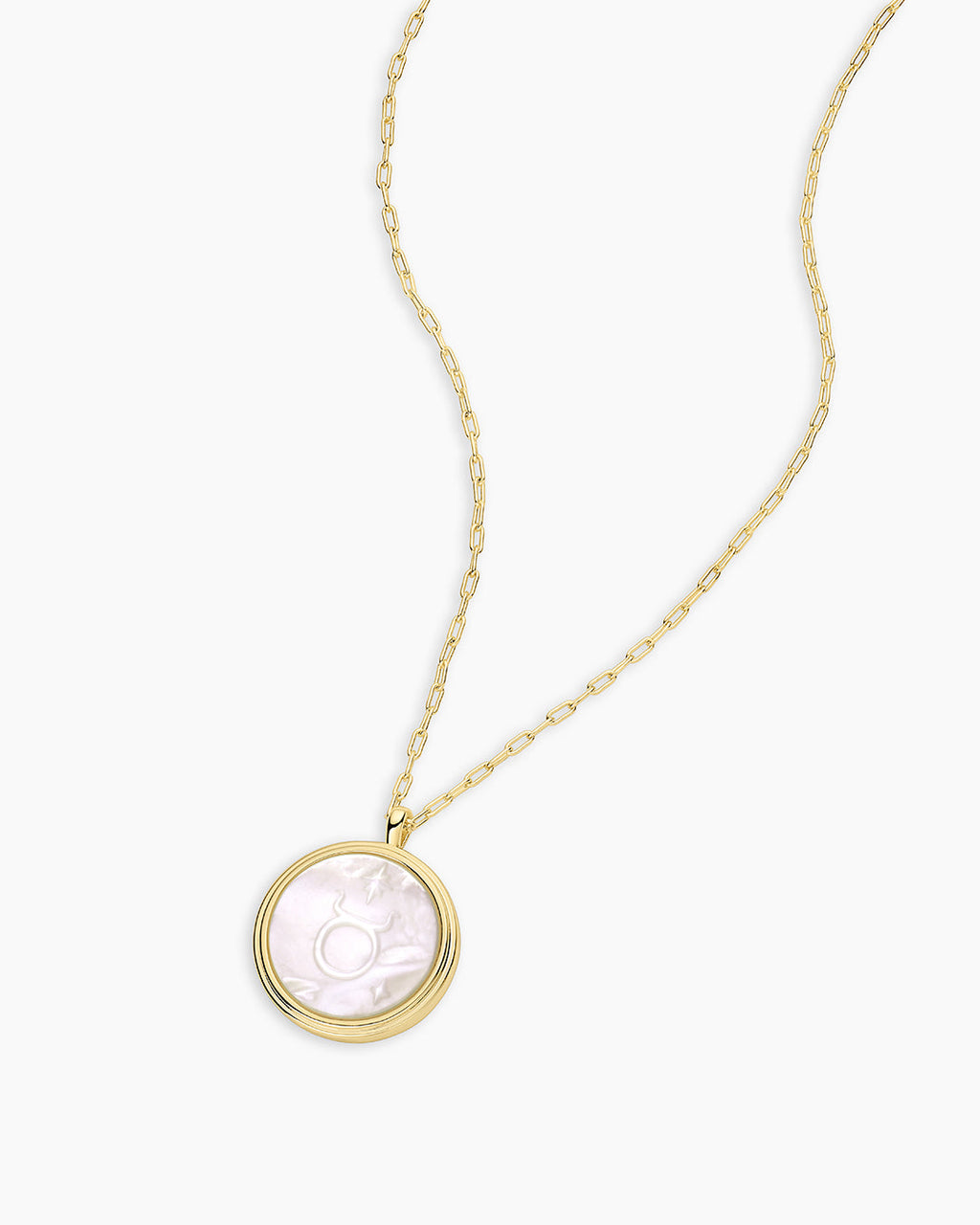Zodiac Necklace - Gemini, Astrology Coin Necklace, Gemini Necklace || option::18K Gold Plated, Taurus
