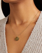 Zodiac Necklace - Taurus, Astrology Coin Necklace, Taurus Necklace || option::18K Gold Plated, Taurus