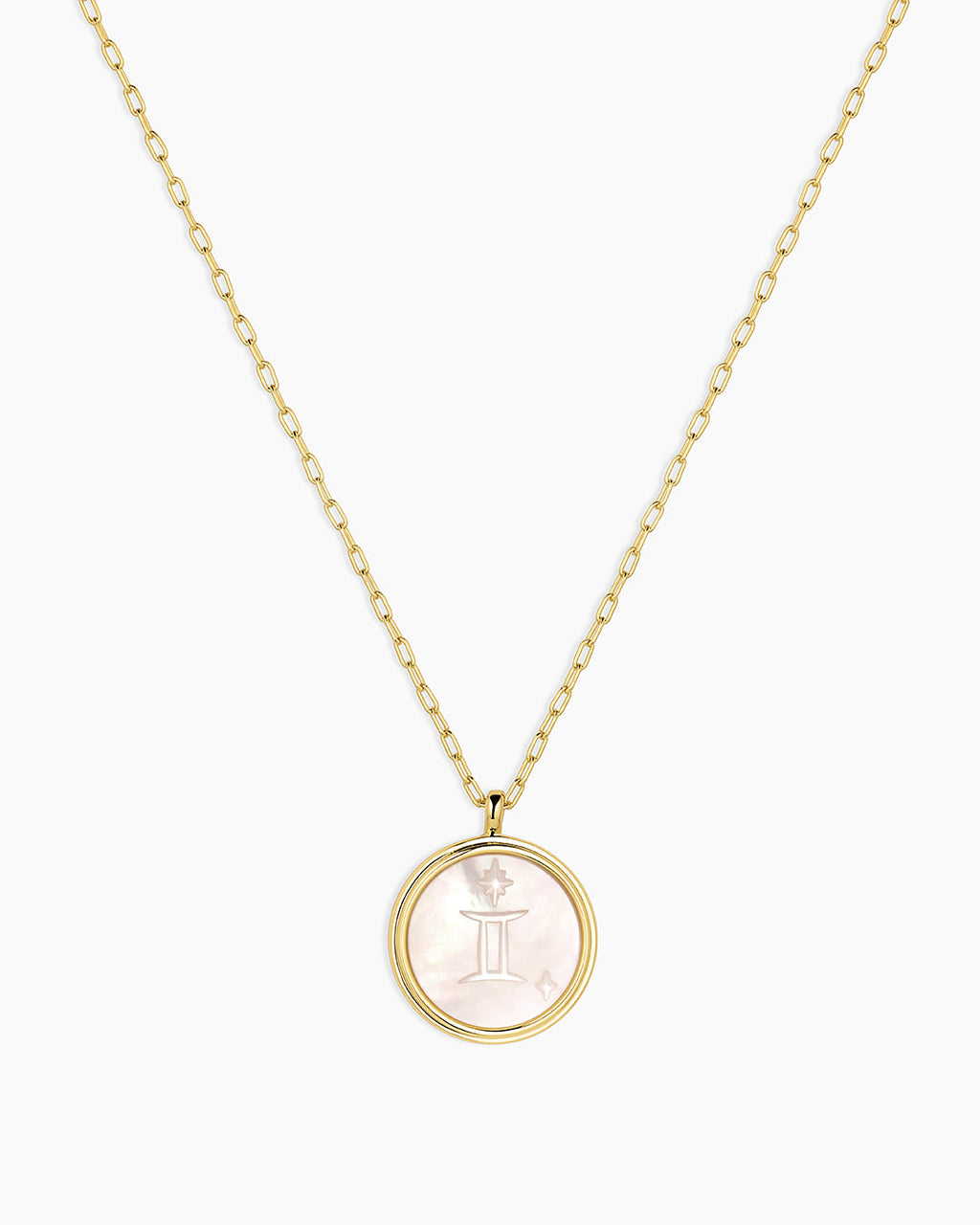 Zodiac Necklace - Scorpio, Astrology Coin Necklace, Scorpio Necklace || option::18K Gold Plated, Gemini