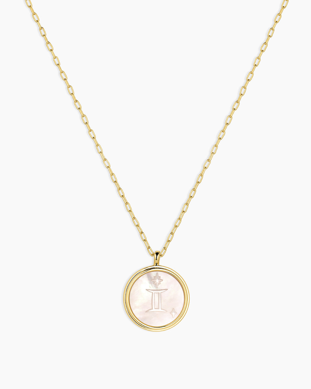 Zodiac Necklace - Scorpio, Astrology Coin Necklace, Scorpio Necklace || option::18K Gold Plated, Gemini