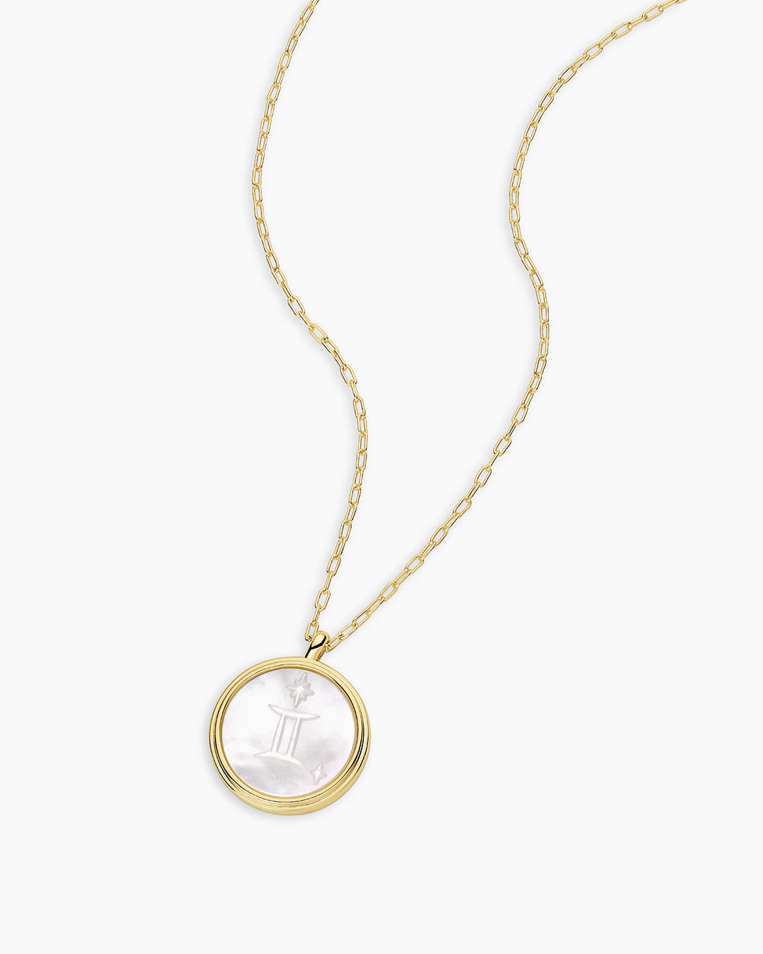 Zodiac Necklace - Scorpio, Astrology Coin Necklace, Scorpio Necklace || option::18K Gold Plated, Gemini