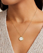 Zodiac Necklace - Gemini, Astrology Coin Necklace, Gemini Necklace || option::18K Gold Plated, Gemini