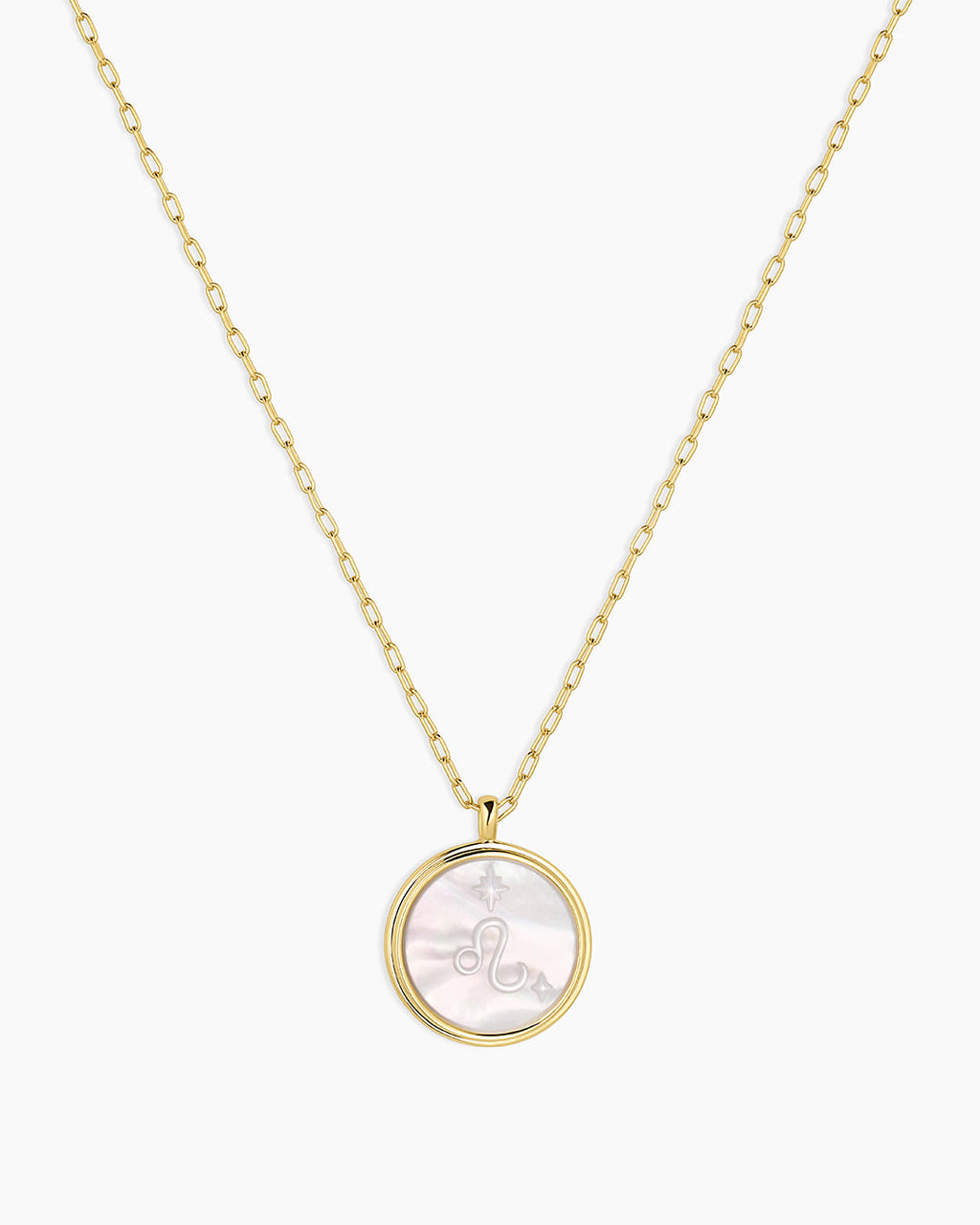 Zodiac Necklace - Scorpio, Astrology Coin Necklace, Scorpio Necklace || option::18K Gold Plated, Leo