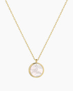 Zodiac Necklace - Scorpio, Astrology Coin Necklace, Scorpio Necklace || option::18K Gold Plated, Leo