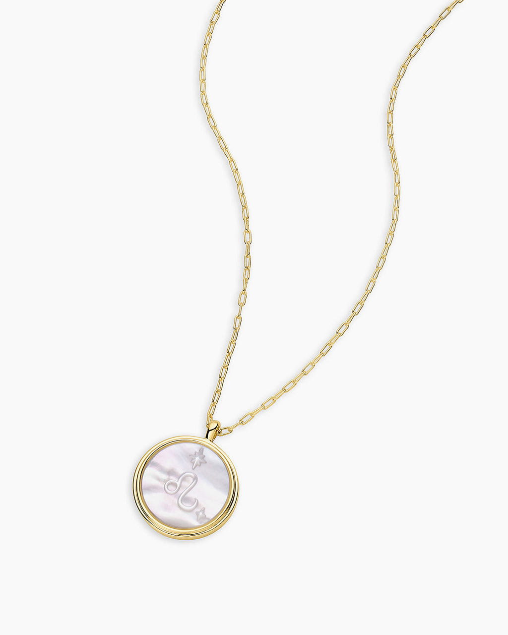 Zodiac Necklace - Scorpio, Astrology Coin Necklace, Scorpio Necklace || option::18K Gold Plated, Leo