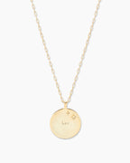 Zodiac Necklace - Leo, Astrology Coin Necklace, Leo Necklace || option::18K Gold Plated, Leo