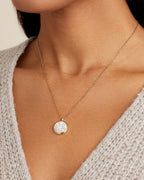 Zodiac Necklace - Leo, Astrology Coin Necklace, Leo Necklace || option::18K Gold Plated, Leo