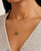 Zodiac Necklace - Leo, Astrology Coin Necklace, Leo Necklace || option::18K Gold Plated, Leo