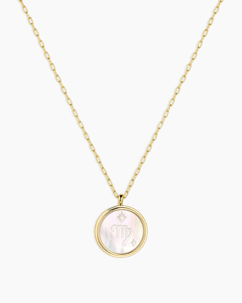 Zodiac Necklace - Scorpio, Astrology Coin Necklace, Scorpio Necklace || option::18K Gold Plated, Virgo
