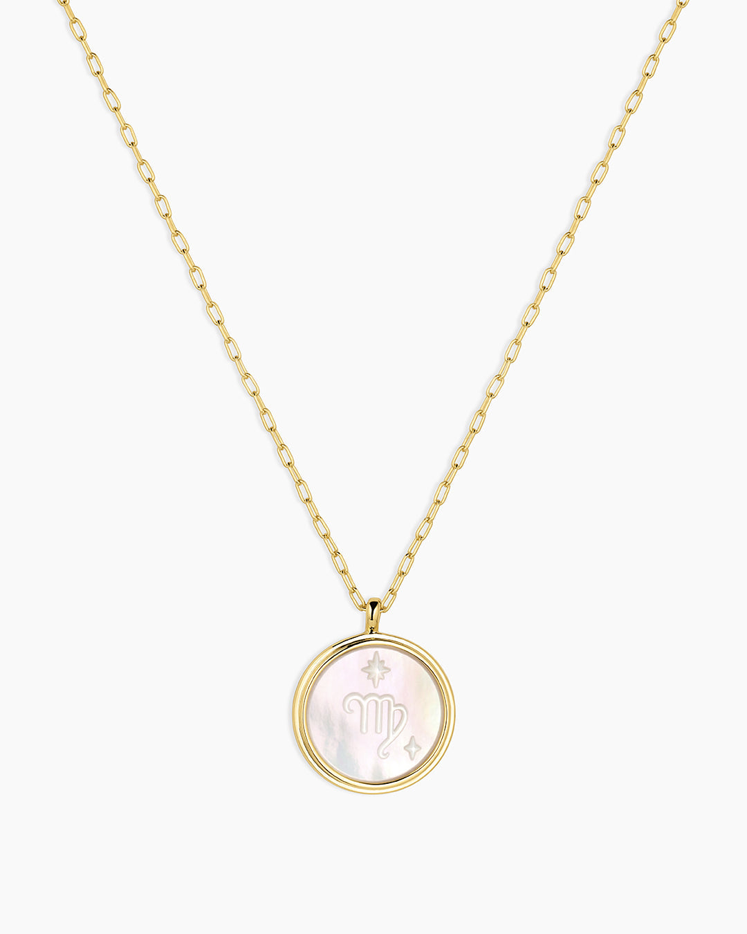 Zodiac Necklace - Scorpio, Astrology Coin Necklace, Scorpio Necklace || option::18K Gold Plated, Virgo