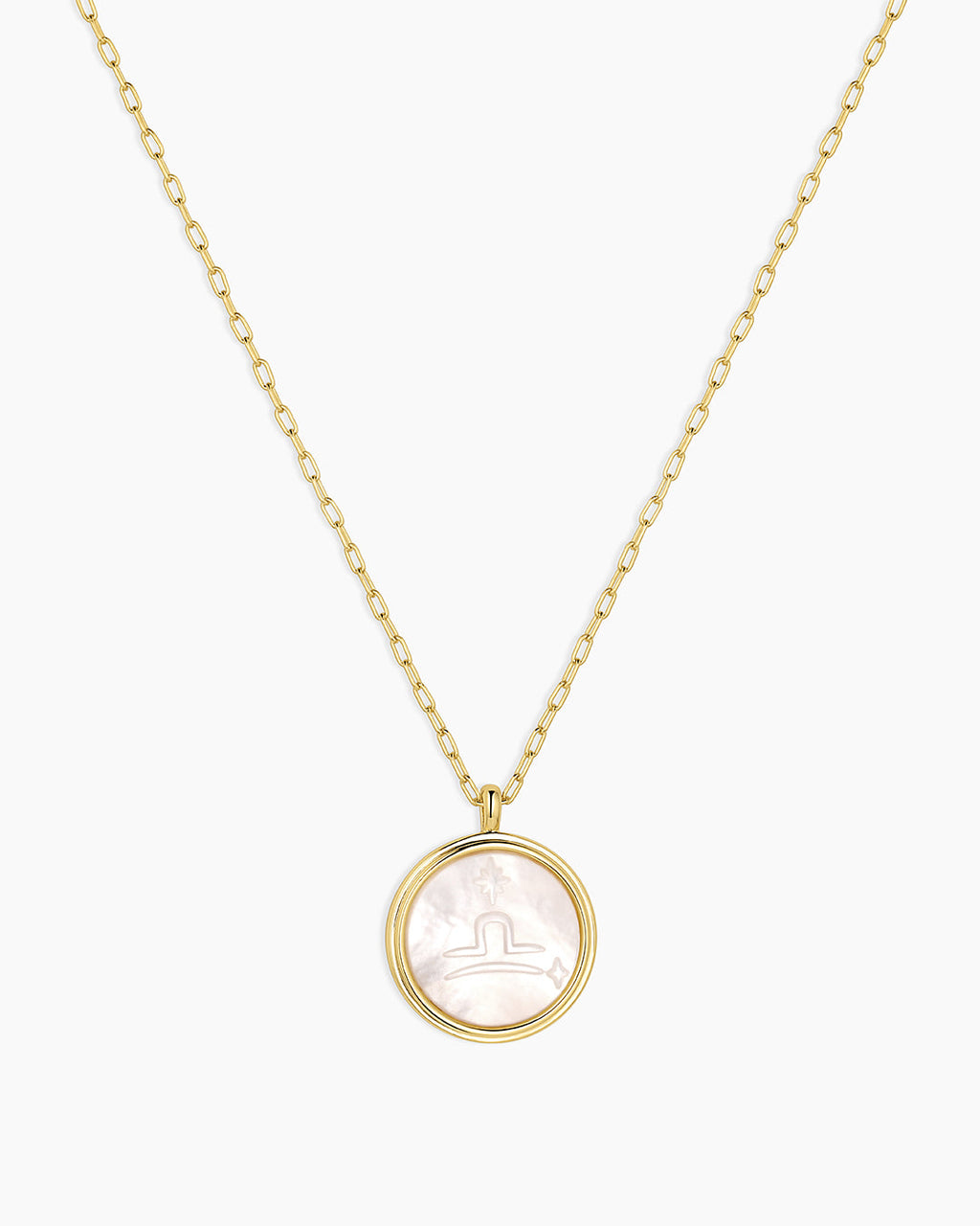 Zodiac Necklace - Scorpio, Astrology Coin Necklace, Scorpio Necklace || option::18K Gold Plated, Libra