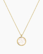 Zodiac Necklace - Scorpio, Astrology Coin Necklace, Scorpio Necklace || option::18K Gold Plated, Libra