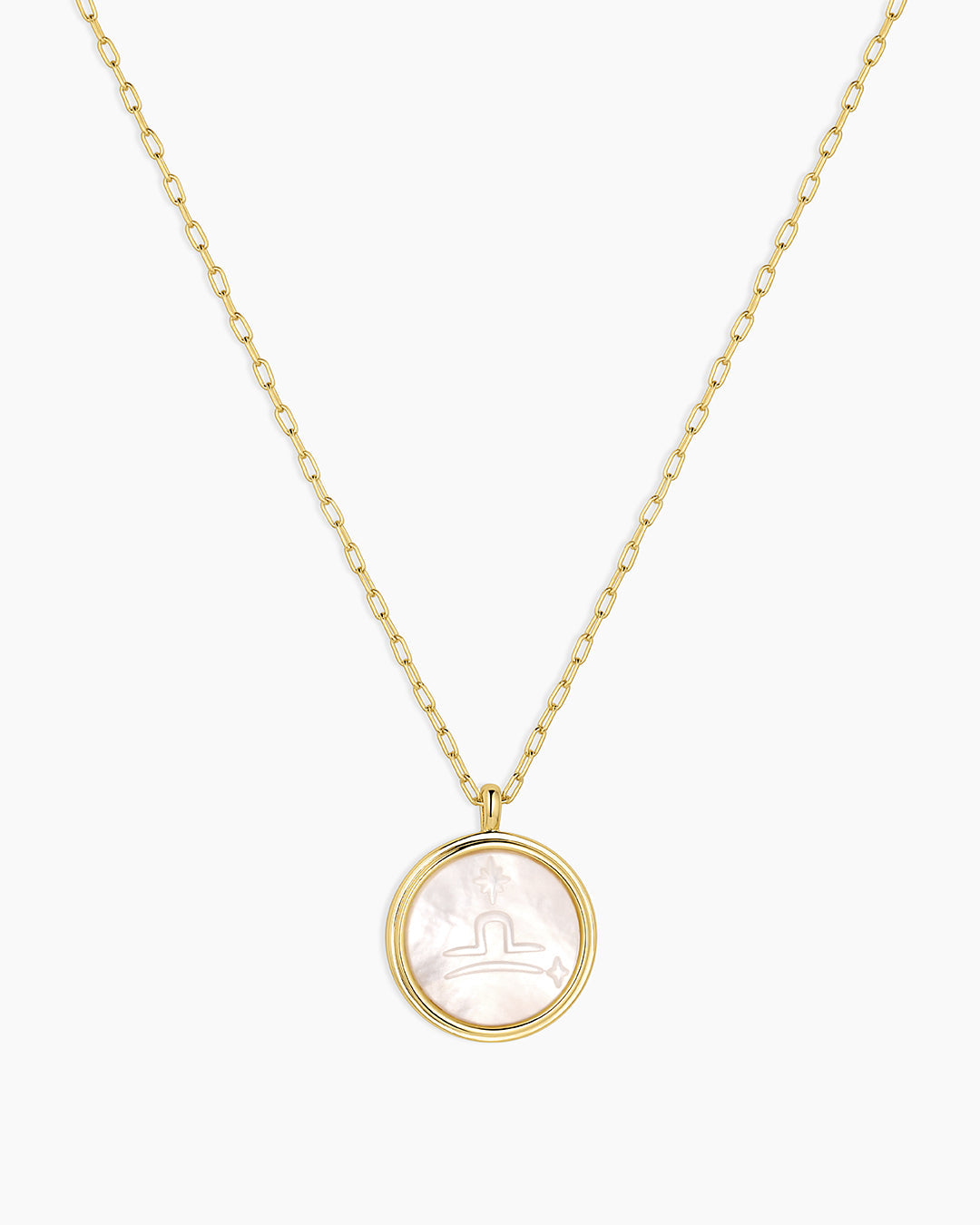 Zodiac Necklace - Scorpio, Astrology Coin Necklace, Scorpio Necklace || option::18K Gold Plated, Libra