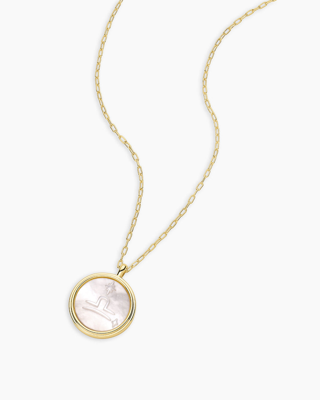 Zodiac Necklace - Scorpio, Astrology Coin Necklace, Scorpio Necklace || option::18K Gold Plated, Libra