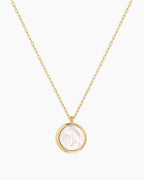 Zodiac Necklace - Aquarius, Astrology Coin Necklace, Aquarius Necklace || option::18K Gold Plated, Capricorn
