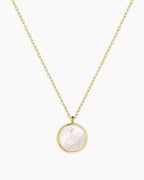 Zodiac Necklace - Aquarius, Astrology Coin Necklace, Aquarius Necklace || option::18K Gold Plated, Aquarius