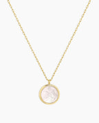 Zodiac Necklace - Aquarius, Astrology Coin Necklace, Aquarius Necklace || option::18K Gold Plated, Pisces