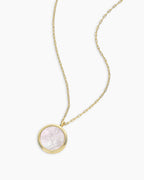 Zodiac Necklace - Aquarius, Astrology Coin Necklace, Aquarius Necklace || option::18K Gold Plated, Pisces