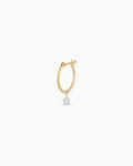 Floating Diamond Huggie || option::18K Solid Gold