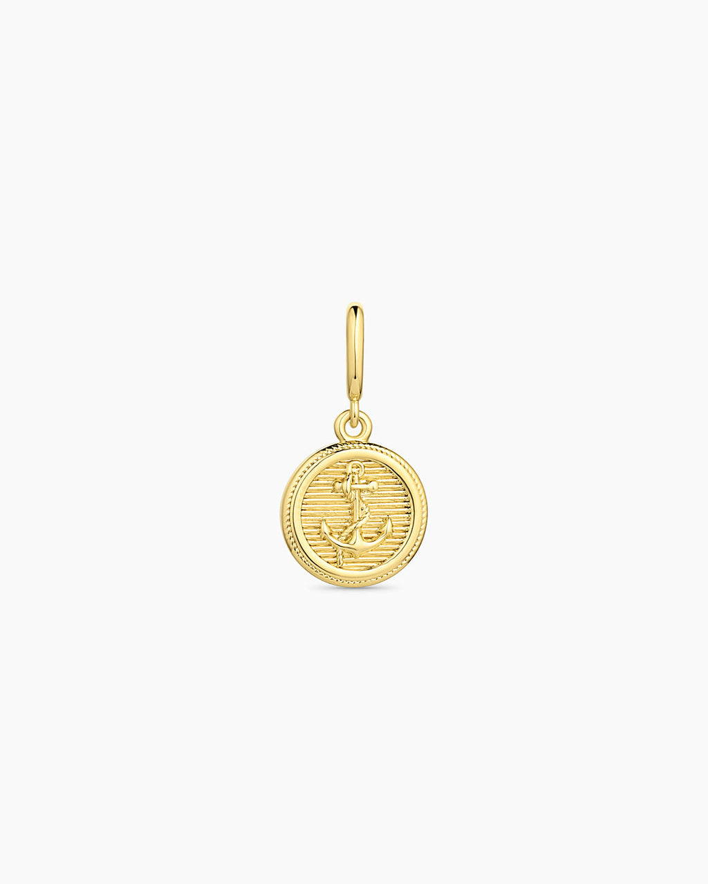 Anchor Coin Parker Charm || option::18K Gold Plated