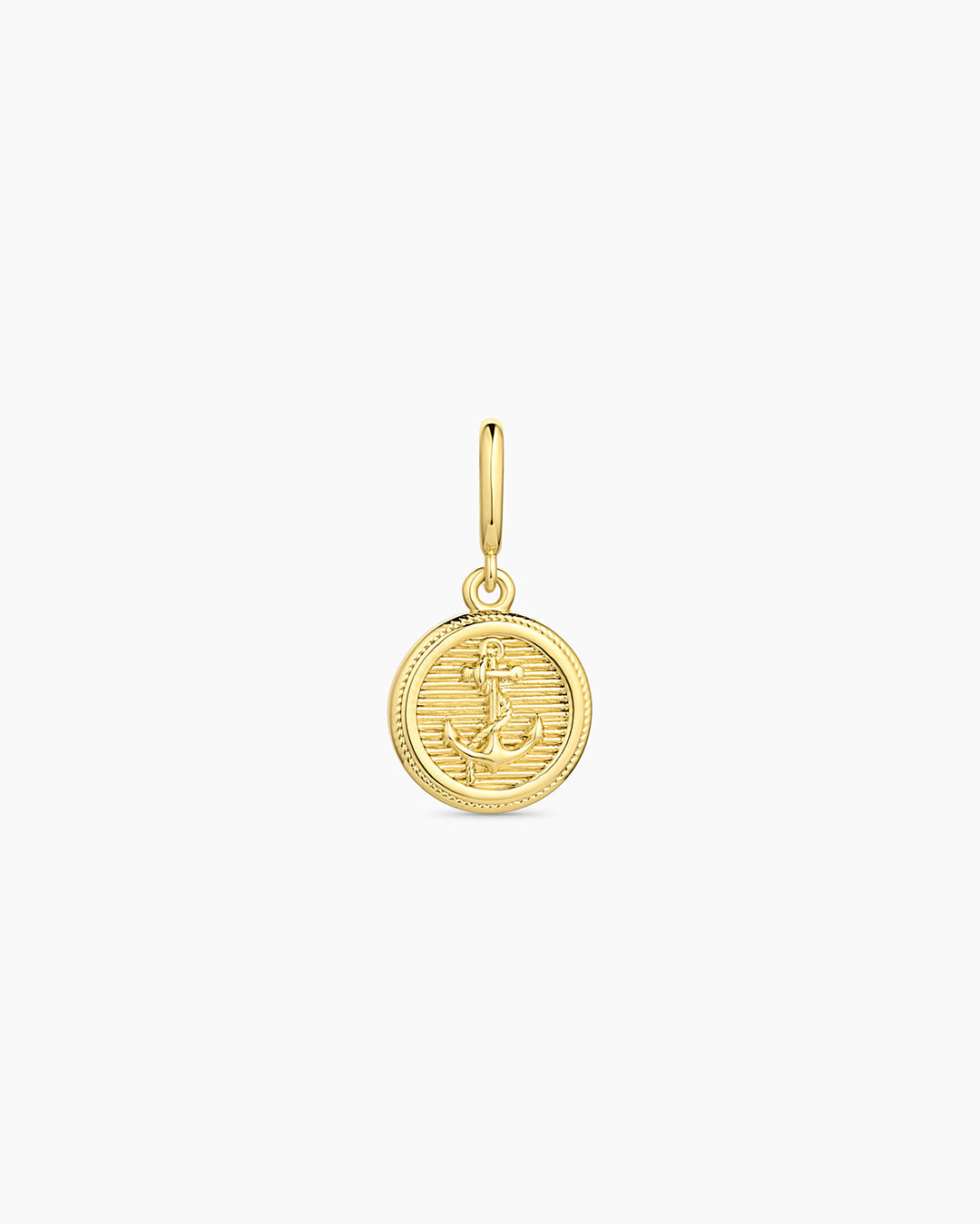 Anchor Coin Parker Charm || option::18K Gold Plated