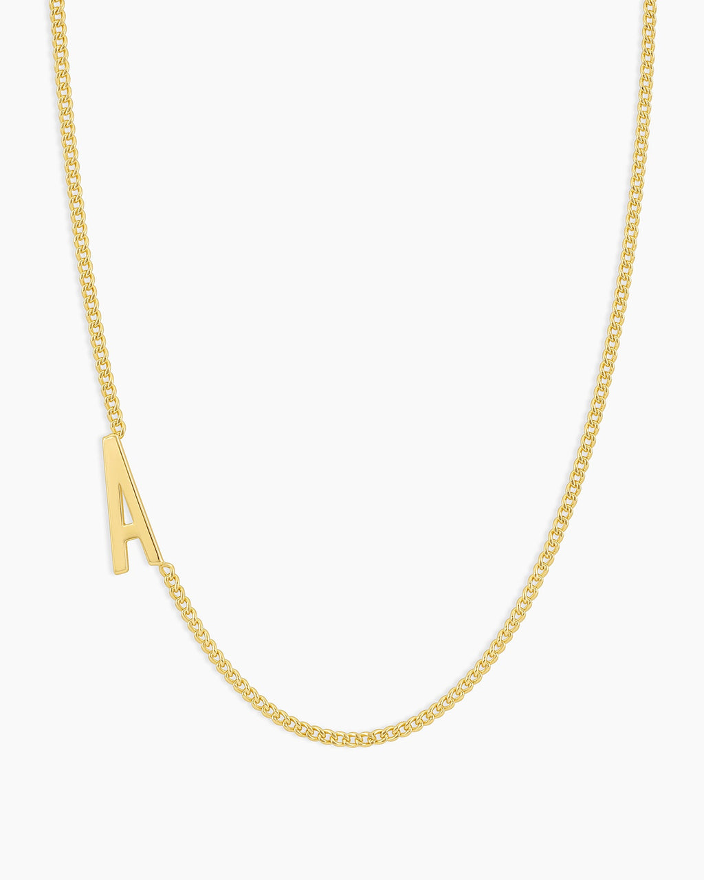 Wilder Alphabet Necklace Alphabet Necklace #A || option::18K Gold Plated, A