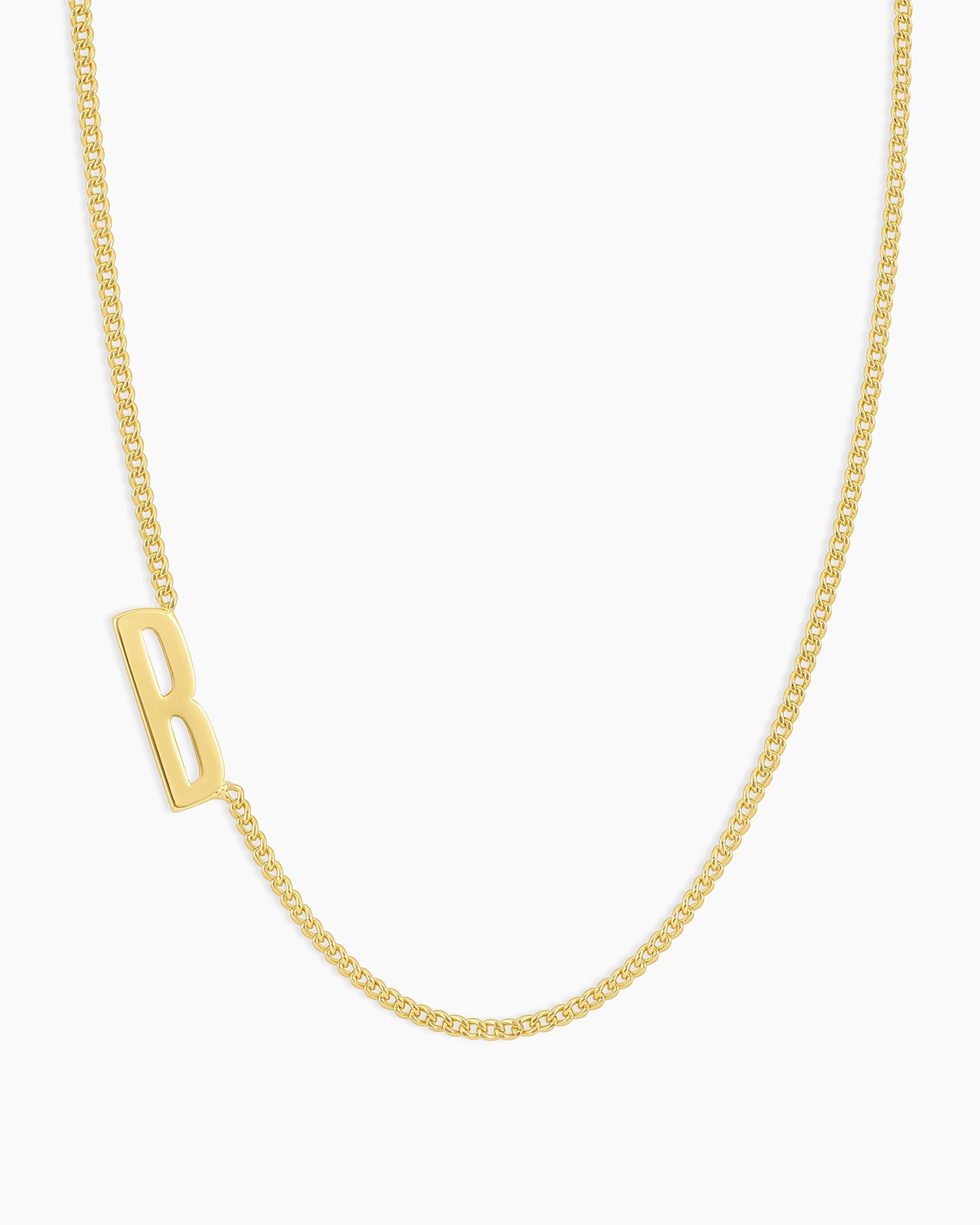 Wilder Alphabet Necklace Alphabet Necklace #B || option::18K Gold Plated, B
