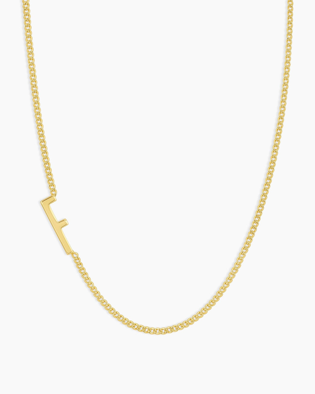Wilder Alphabet Necklace Alphabet Necklace #F || option::18K Gold Plated, F