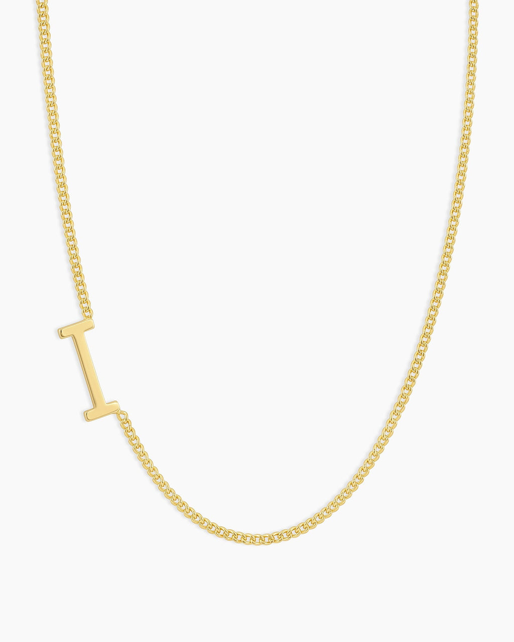 Wilder Alphabet Necklace Alphabet Necklace #I || option::18K Gold Plated, I