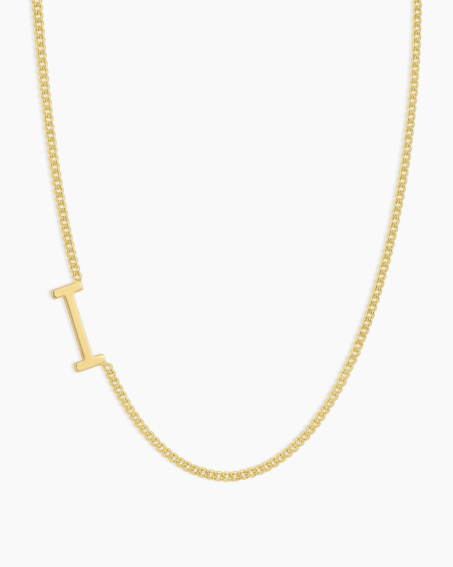 Wilder Alphabet Necklace Alphabet Necklace #I || option::18K Gold Plated, I