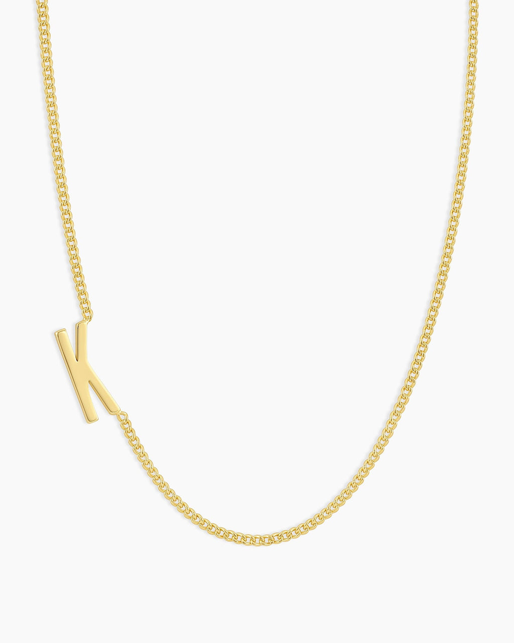 Wilder Alphabet Necklace Alphabet Necklace #K || option::18K Gold Plated, K