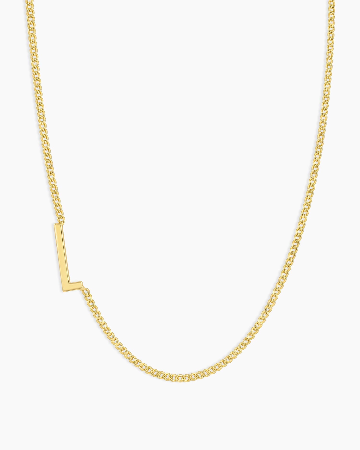 Wilder Alphabet Necklace Alphabet Necklace #L || option::18K Gold Plated, L