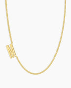Wilder Alphabet Necklace Alphabet Necklace #M || option::18K Gold Plated, M