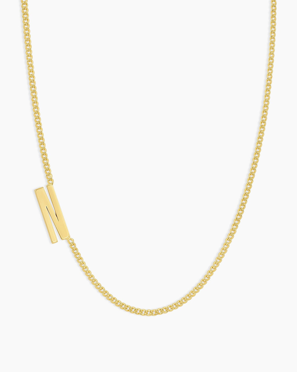 Wilder Alphabet Necklace Alphabet Necklace #N || option::18K Gold Plated, N