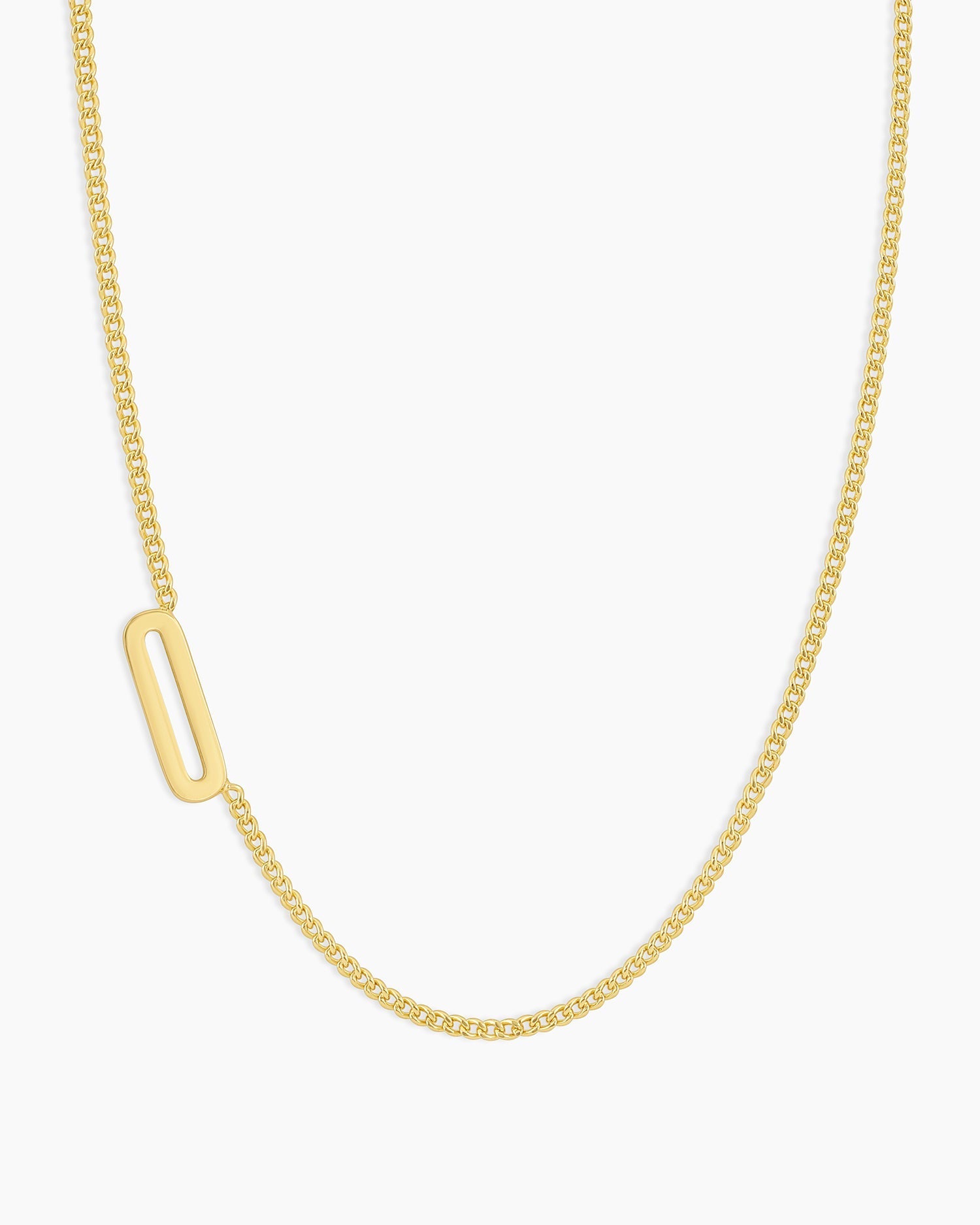 Wilder Alphabet Necklace Alphabet Necklace #O || option::18K Gold Plated, O
