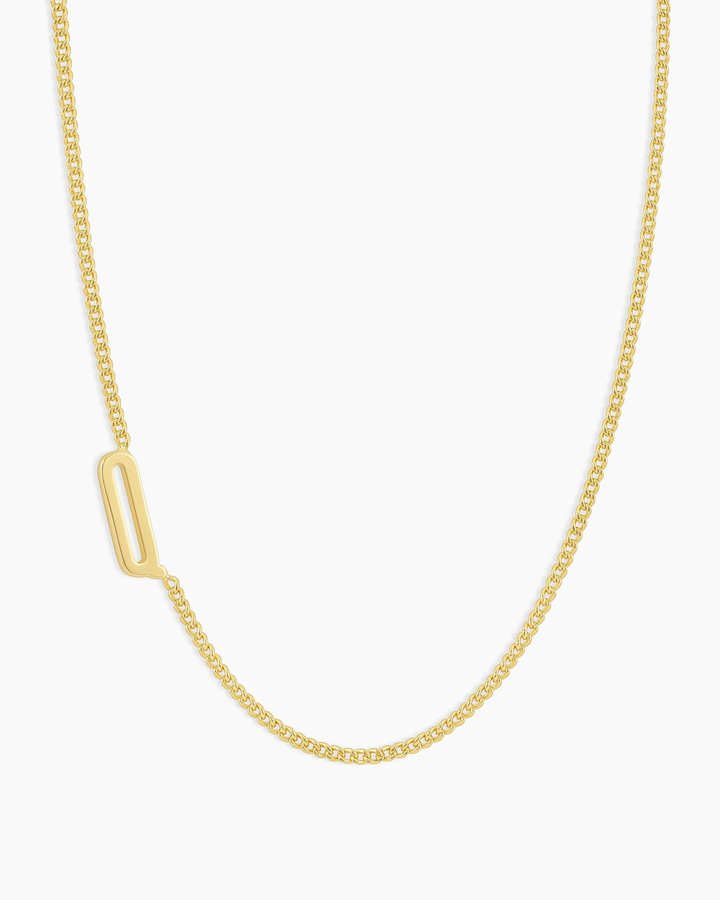 Wilder Alphabet Necklace Alphabet Necklace #Q || option::18K Gold Plated, Q